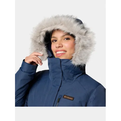 Columbia Suttle Mountain Long Insulated Jacket Női Utcai Kabát 464-Collegiate Navy