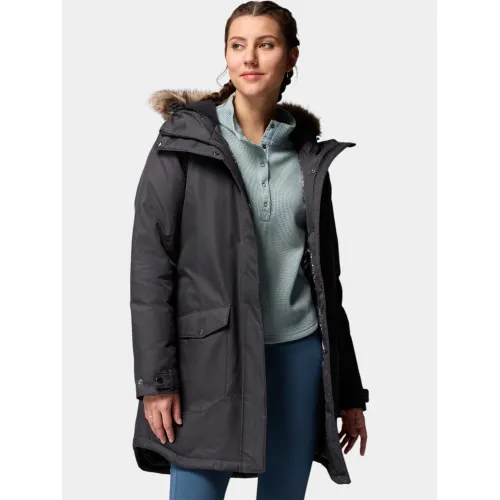 Columbia Suttle Mountain Long Insulated Jacket Női Utcai Kabát 012-Black