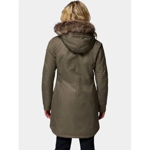 Columbia Suttle Mountain Long Insulated Jacket Női Utcai Kabát 398-Stone Green