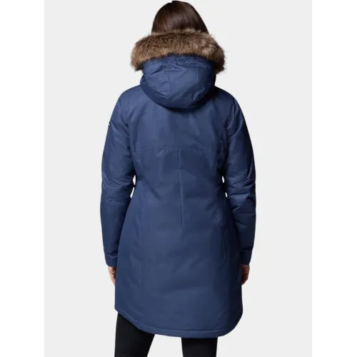 Columbia Suttle Mountain Long Insulated Jacket Női Utcai Kabát 465-Collegiate Navy