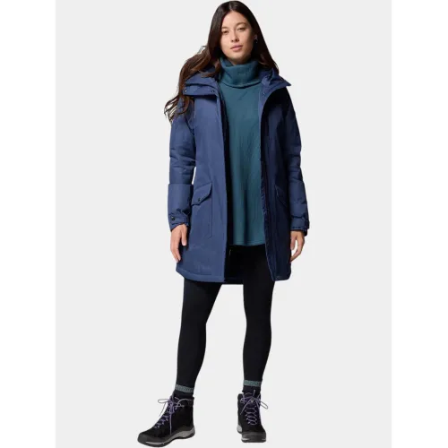 Columbia Suttle Mountain Long Insulated Jacket Női Utcai Kabát 465-Collegiate Navy