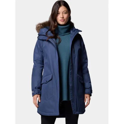 Columbia Suttle Mountain Long Insulated Jacket Női Utcai Kabát 465-Collegiate Navy