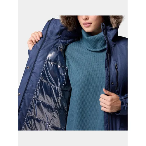 Columbia Suttle Mountain Long Insulated Jacket Női Utcai Kabát 465-Collegiate Navy