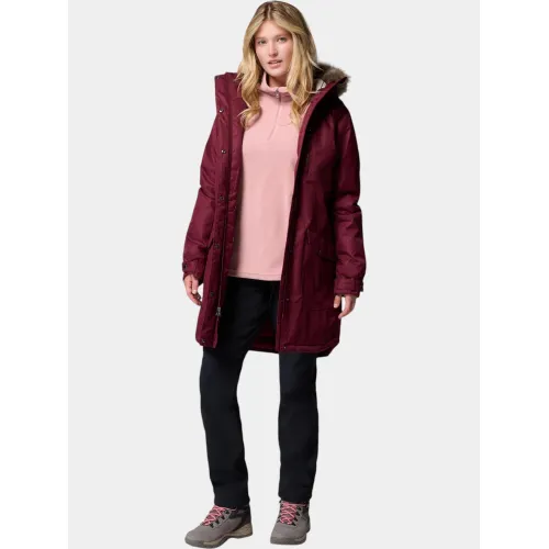 Columbia Suttle Mountain Long Insulated Jacket Női Utcai Kabát 625-Rich Wine
