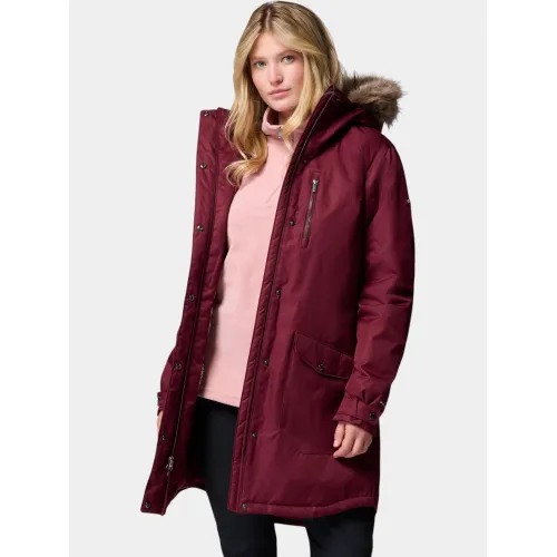 Columbia Suttle Mountain Long Insulated Jacket Női Utcai Kabát 625-Rich Wine