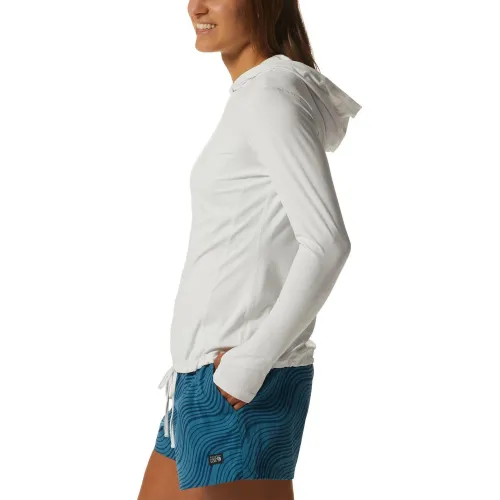 Mountain Hardwear Crater Lake Long Sleeve Hoody Mountain Hardwear Crater Lake Long Sleeve Hoody Női Polár, Softshell, Középréteg 102-Fogbank