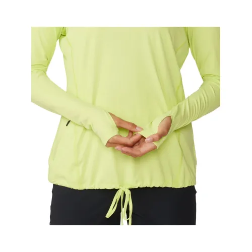 Mountain Hardwear Crater Lake Long Sleeve Hoody Mountain Hardwear Crater Lake Long Sleeve Hoody Női Polár, Softshell, Középréteg 383-Light Sun