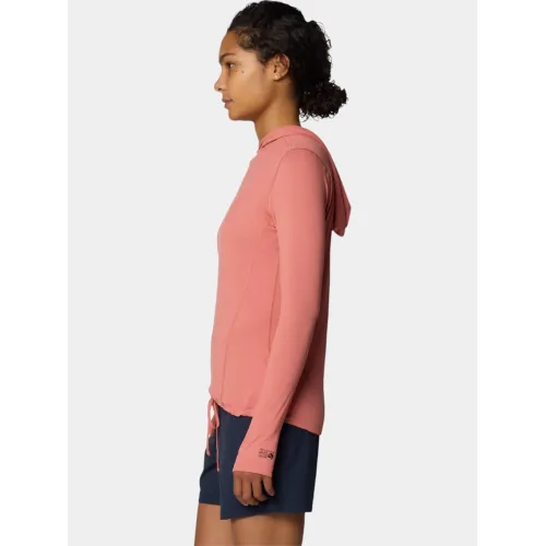 Mountain Hardwear Crater Lake Long Sleeve Hoody Női Sport felső 634-Fleurs