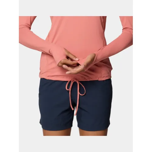 Mountain Hardwear Crater Lake Long Sleeve Hoody Női Sport felső 634-Fleurs