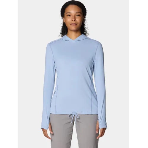 Mountain Hardwear Crater Lake Long Sleeve Hoody Női Fitness felső 471-Beach Breeze