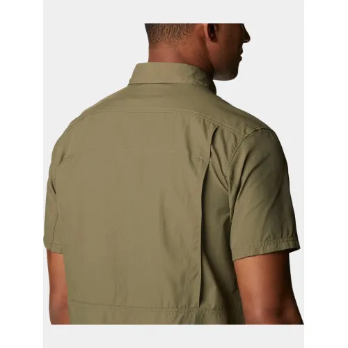 Columbia Silver Ridge 2.0 Short Sleeve Shirt Férfi Ing 398-Stone Green