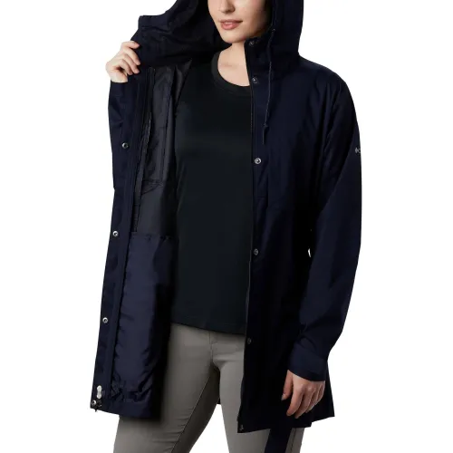 Columbia Pardon My Trench II Rain Jacket Női Utcai Kabát 472-Dark Nocturnal