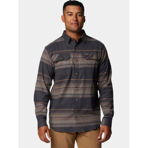 Columbia Flare Gun Stretch Flannel Férfi Ing 016-Shark Vista Stripe