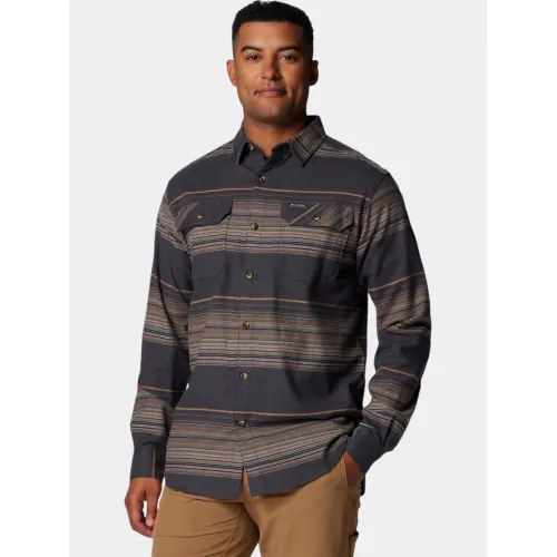 Columbia Flare Gun Stretch Flannel Férfi Ing 016-Shark Vista Stripe