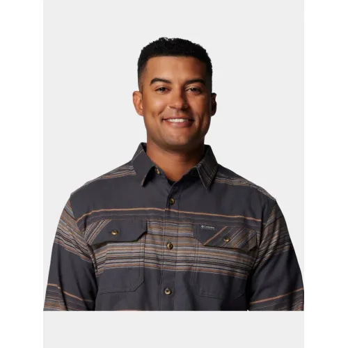 Columbia Flare Gun Stretch Flannel Férfi Ing 016-Shark Vista Stripe