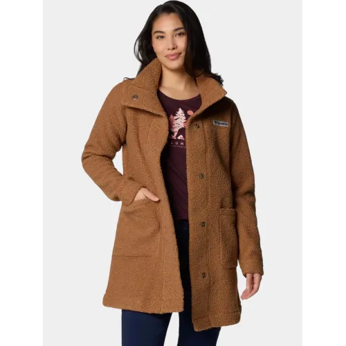 Columbia Panorama Long Jacket Női Utcai Kabát 224-Camel Brown