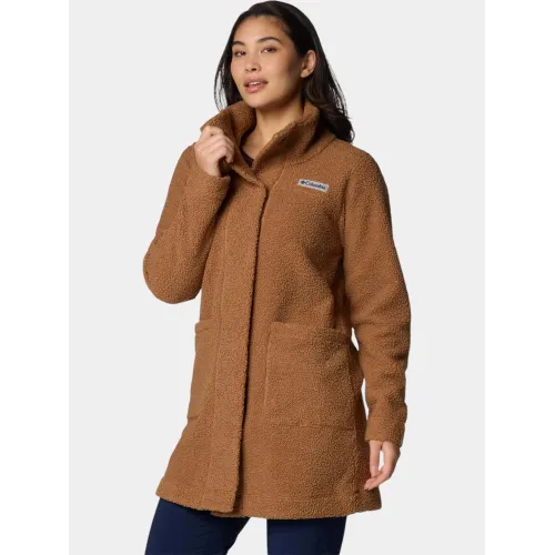 Columbia Panorama Long Jacket Női Utcai Kabát 224-Camel Brown