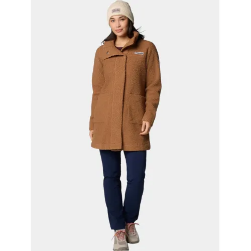 Columbia Panorama Long Jacket Női Utcai Kabát 224-Camel Brown