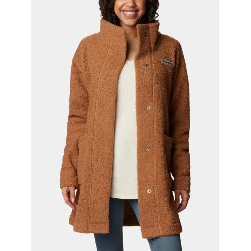 Columbia Panorama Long Jacket Női Utcai Kabát 224-Camel Brown