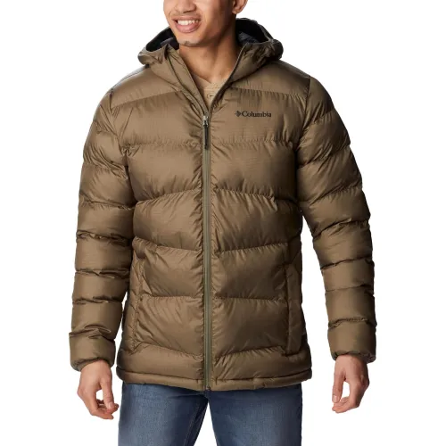 Columbia Fivemile Butte Hooded Jacket Férfi Utcai Kabát 397-Stone Green
