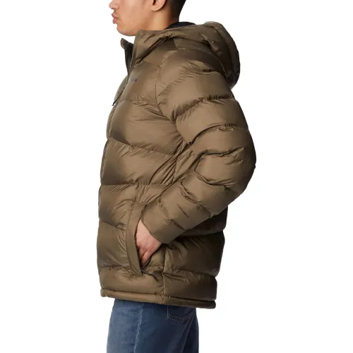 Columbia Fivemile Butte Hooded Jacket Férfi Utcai Kabát 397-Stone Green