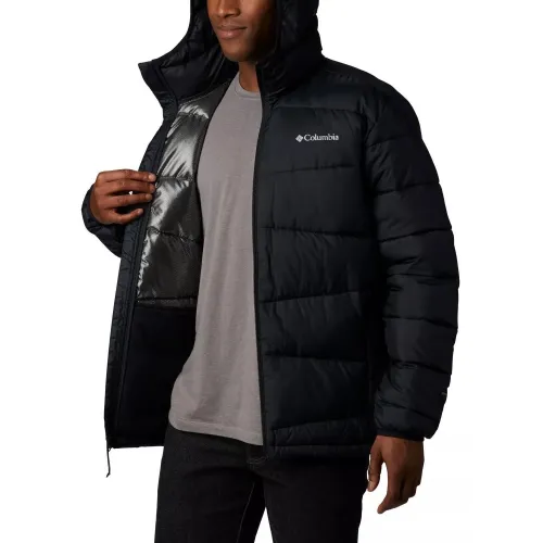 Columbia Fivemile Butte Hooded Jacket Férfi Utcai Kabát 010-Black