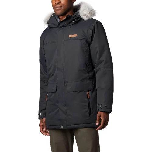 Columbia South Canyon Long Down Parka Férfi Utcai Kabát 010-Black