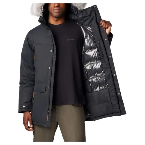 Columbia South Canyon Long Down Parka Férfi Utcai Kabát 010-Black