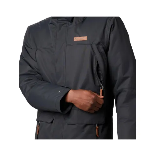 Columbia South Canyon Long Down Parka Férfi Utcai Kabát 010-Black
