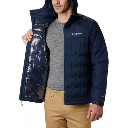 Columbia Grand Trek Down Jacket Férfi Utcai Kabát 464-Collegiate Navy