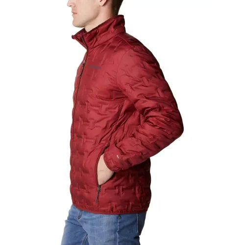 Columbia Delta Ridge Down Jacket Férfi Utcai Kabát 664-Red Jasper