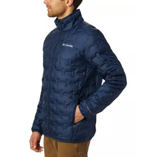 Columbia Delta Ridge Down Jacket Férfi Utcai Kabát 464-Collegiate Navy