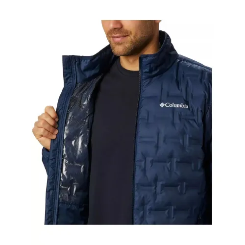 Columbia Delta Ridge Down Jacket Férfi Utcai Kabát 464-Collegiate Navy