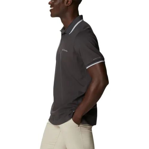 Columbia Cove Dome Butte Solid Pique Polo Férfi Galléros póló 012-Shark