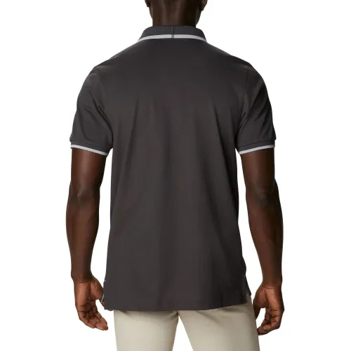 Columbia Cove Dome Butte Solid Pique Polo Férfi Galléros póló 012-Shark