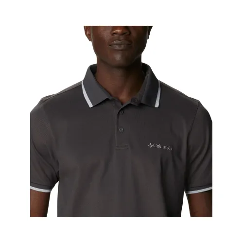 Columbia Cove Dome Butte Solid Pique Polo Férfi Galléros póló 012-Shark