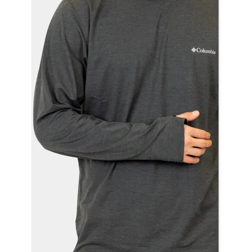 Columbia Tech Trail Long Sleeve Crew II Férfi Fitness felső 011-Shark