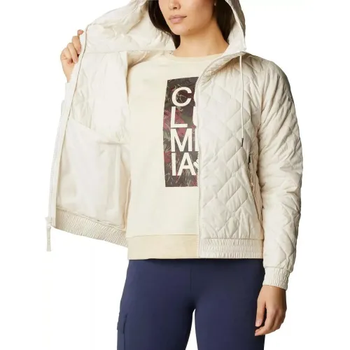 Columbia Sweet View Insulated Bomber Női Utcai Kabát 191-Chalk