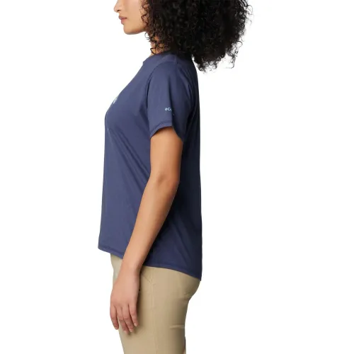 Columbia Sun Trek Short Sleeve Graphic Tee Női Póló 465-Nocturnal