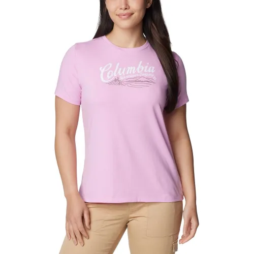 Columbia Sun Trek Short Sleeve Graphic Tee Női Póló 561-Cosmos
