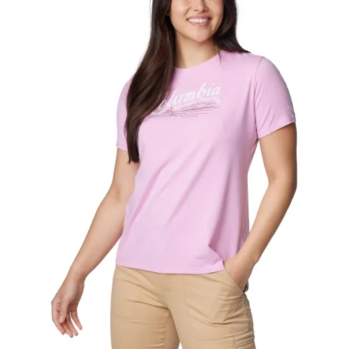 Columbia Sun Trek Short Sleeve Graphic Tee Női Póló 561-Cosmos