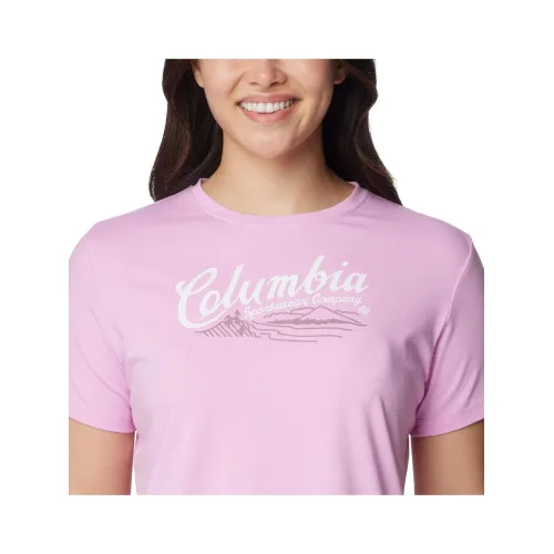 Columbia Sun Trek Short Sleeve Graphic Tee Női Póló 561-Cosmos