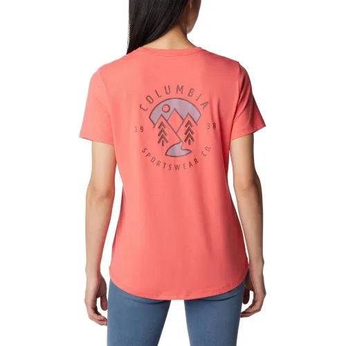 Columbia Sun Trek Short Sleeve Graphic Tee Női Póló 608-Juicy