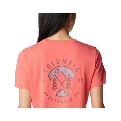 Columbia Sun Trek Short Sleeve Graphic Tee Női Póló 608-Juicy