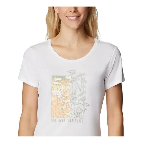 Columbia Daisy Days SS Graphic Tee Női Póló 106-White