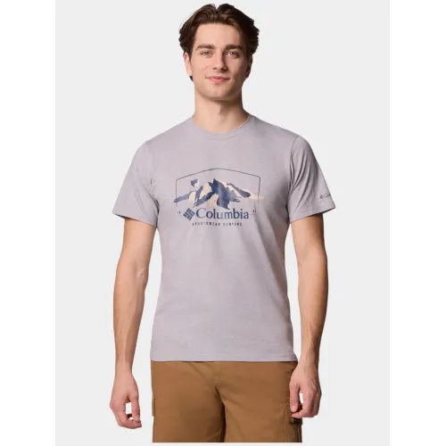 Columbia Path Lake Graphic Tee II Férfi Póló 044-Columbia Grey
