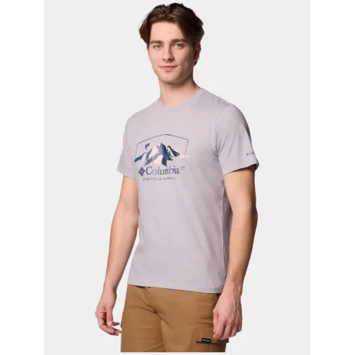 Columbia Path Lake Graphic Tee II Férfi Póló 044-Columbia Grey