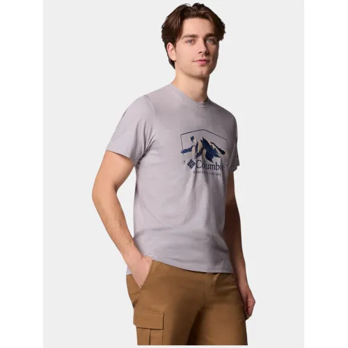 Columbia Path Lake Graphic Tee II Férfi Póló 044-Columbia Grey