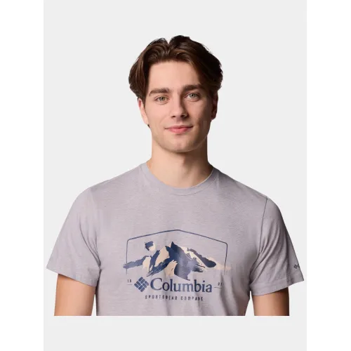 Columbia Path Lake Graphic Tee II Férfi Póló 044-Columbia Grey