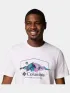 Columbia Path Lake Graphic Tee II Férfi Póló 109-White